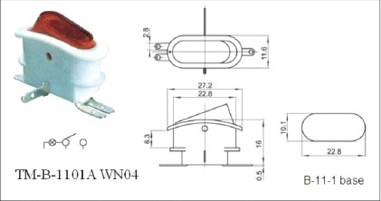 Illuminated Rocker Switch for Electric Mosquite Driver