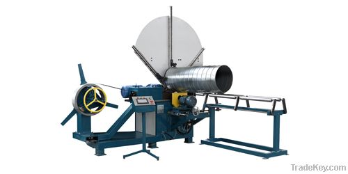 Spiral tube forming machine