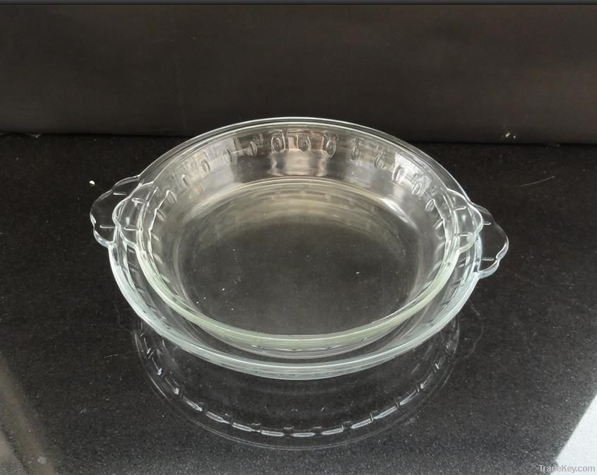 Sell 7"8"9"10"12" Round glass pie dish with handle