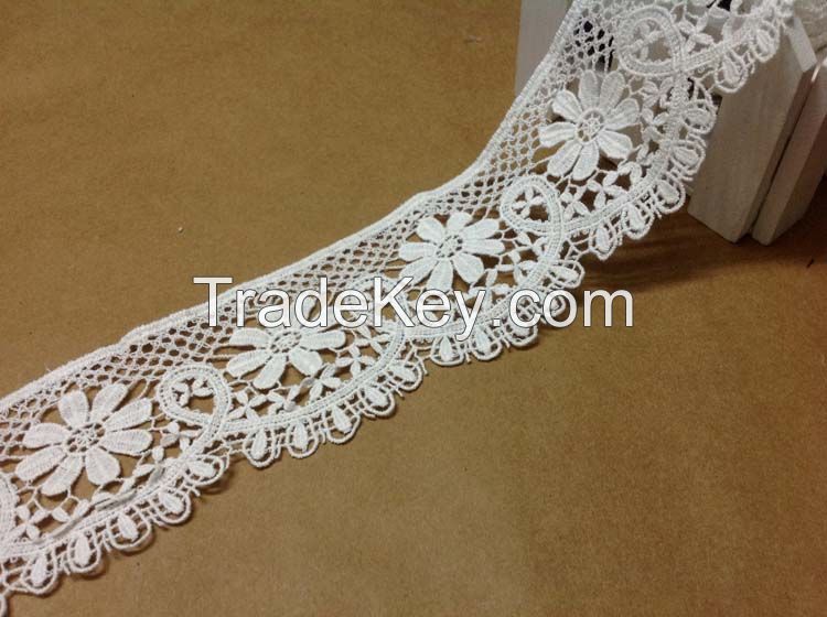 5.5 cm exquisite cotton lace trim for girl dress 