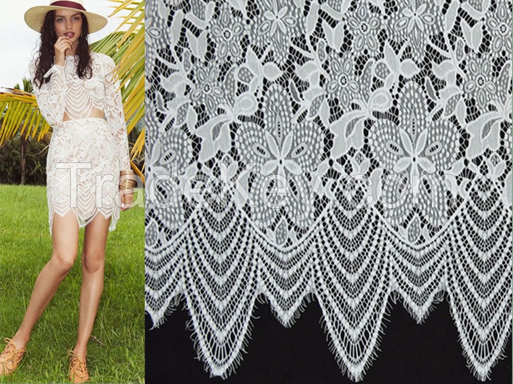 150 cm women dress lace fabric wholesale and retail 