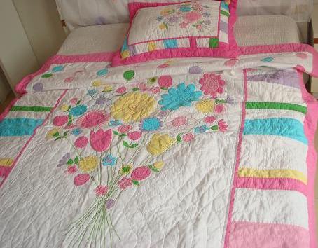 emboidery bedding set, 250gsm