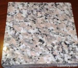 Red granite tile and slab