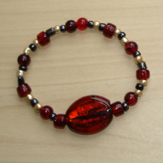 Garnet and Gold Bracelet