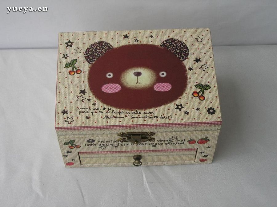 Wholesale/retail lovely muisc box, wood muisc box, jewelry music box
