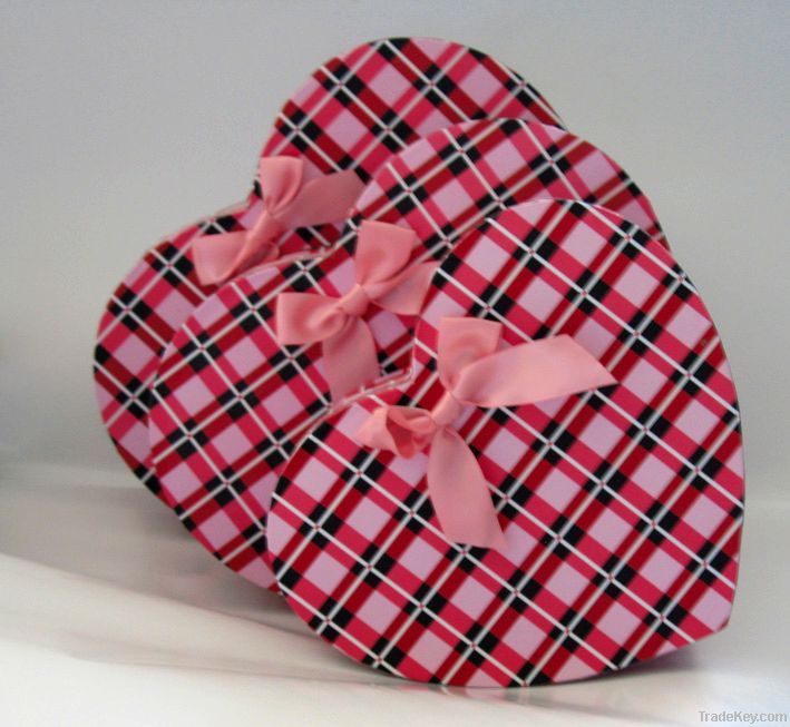 New Heart shape packing box, gift box, paper box, gift box set