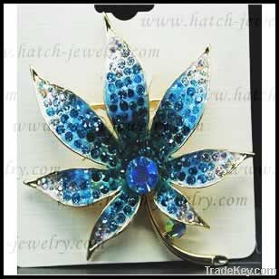 Fashion Jewelry Zircon Brooches Hatch-B00485