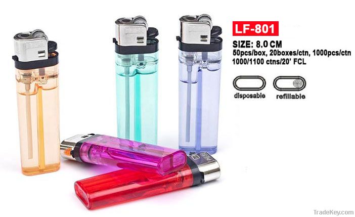 disposable transparent flint lighter