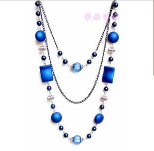 blue jade banquet custome necklace