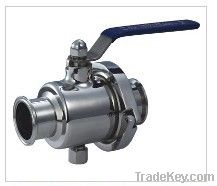 sanitary grade quick-installaion three-piece ball valve