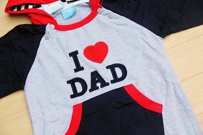 I Love Mom/Dad Long Sleeve BaBy Romper