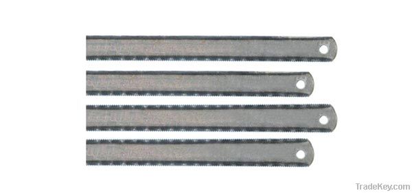 Double edge safety flexible hacksaw blade