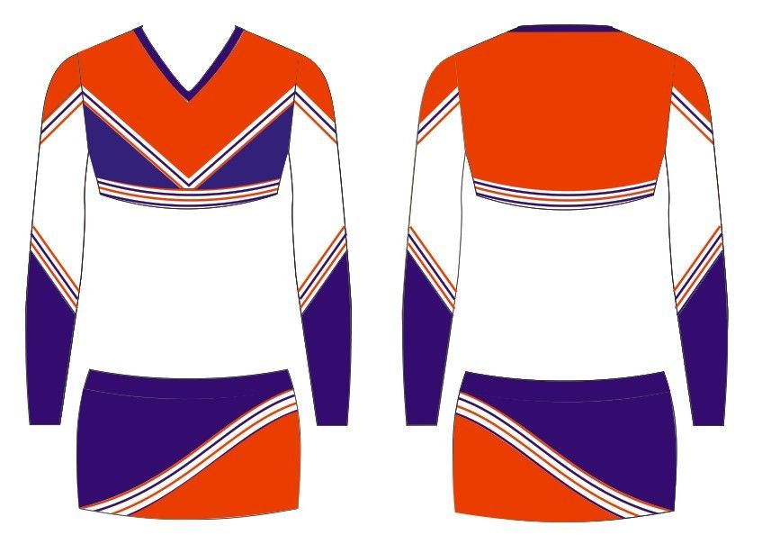 2013 customized design trendy cheerleading uniform