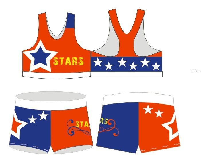 2013 new custom design cheerleading uniform , training set