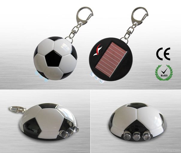 Football Solar Led Keychain