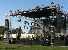 Truss and stage system