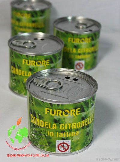 7.5 cm citronella candle in a can