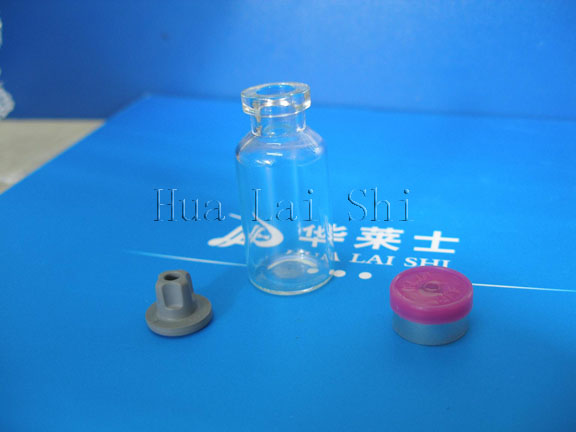 5ml clear tubular medical glass bottle