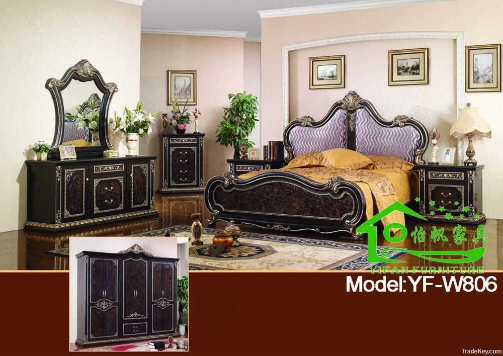 French Noble Bedroom Furniture (YF-W806)