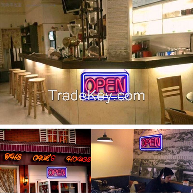 Customized LED Neon Bar PIZZA Open Sign For Shop, Bar, Store, Home Decoration 40*20cm