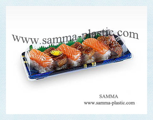 Disposable Plastic Sushi container/ Sushi Tray / Sushi Box