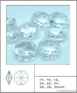 faceted octagonal crystal beads