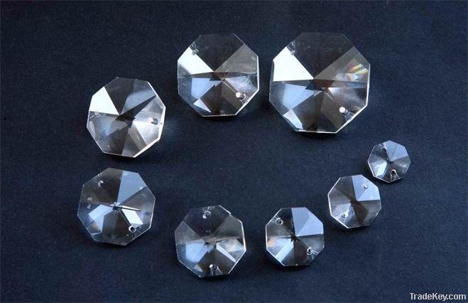 faceted octagonal crystal beads