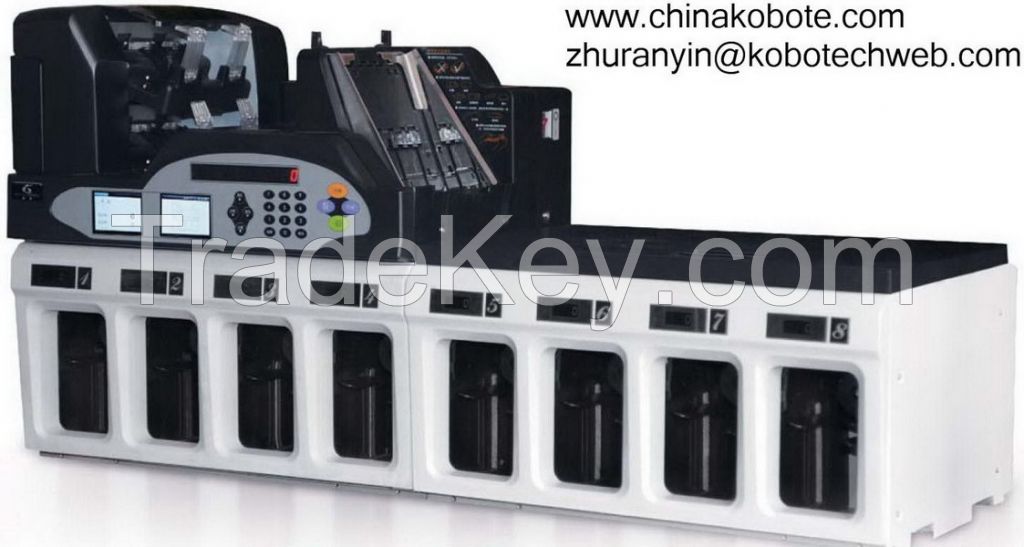 Kobotech KOBO-10800F 8+2 Pockets Fitness Sorter Banknote Sorting Counter Counting