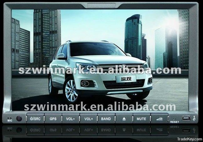 in-dash 2 din 7 inch touch screen car DVD GPS with iPod, bluetooth, etc