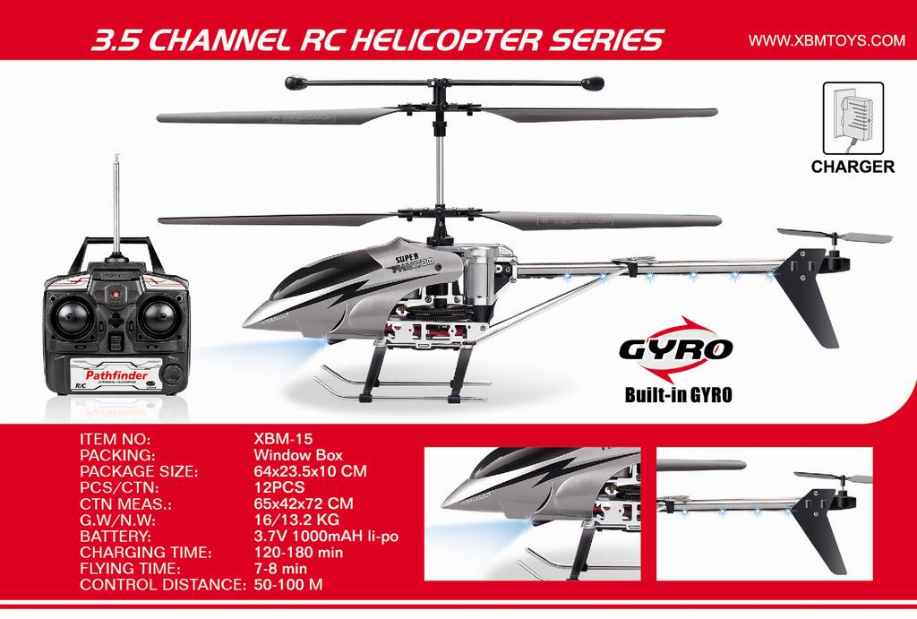3.5 channel radio control helicopter