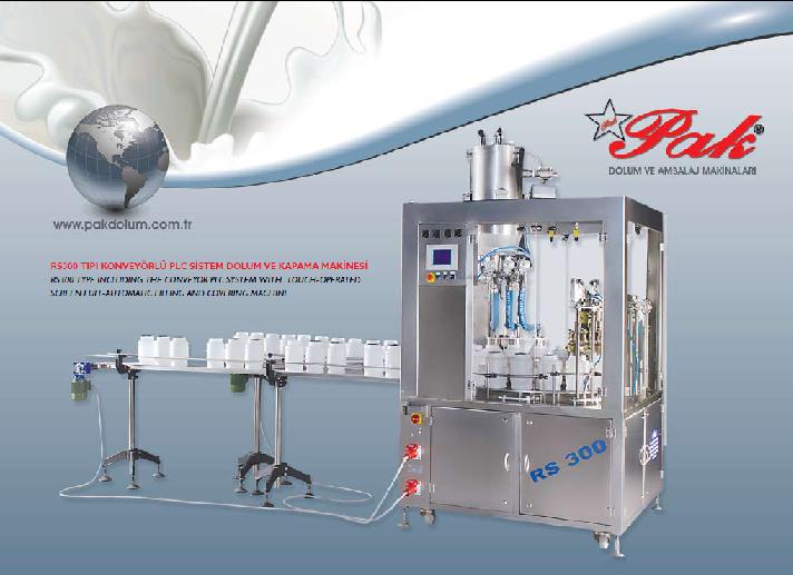 RS300 pakdolum filling sealing capping bottling machines