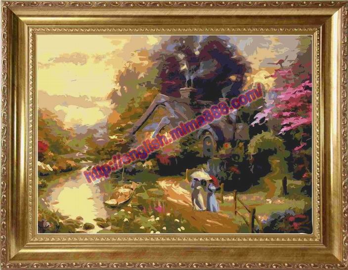 landscape Diy oil painting  by numbers