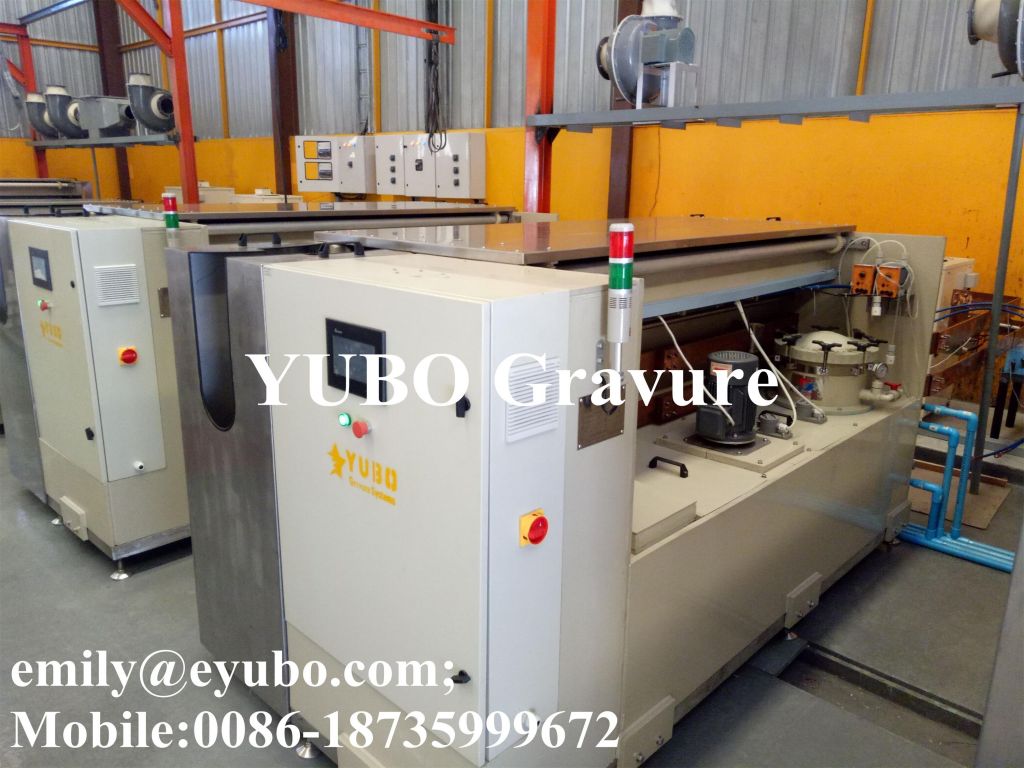 Gravure Copper Plating Machine  For Pre-press Rotogravure Cylinder Roller Printing