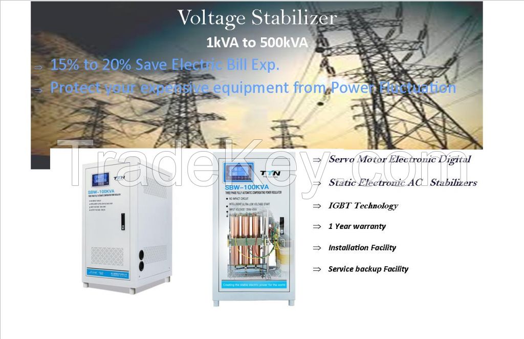 Voltage Stabilizer  Brand Powerage /60kva