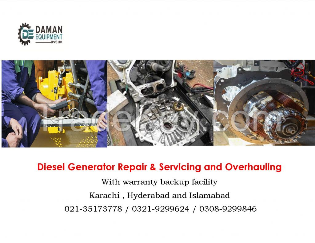 Diesel Generator Repair & Maintenance  10kVA to 500KVA 