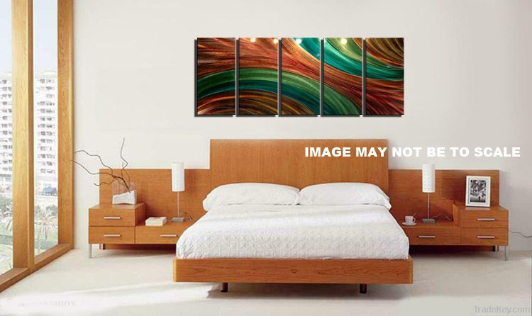 METAL PAINTING WALL ORIGINAL ABSTRACT ART