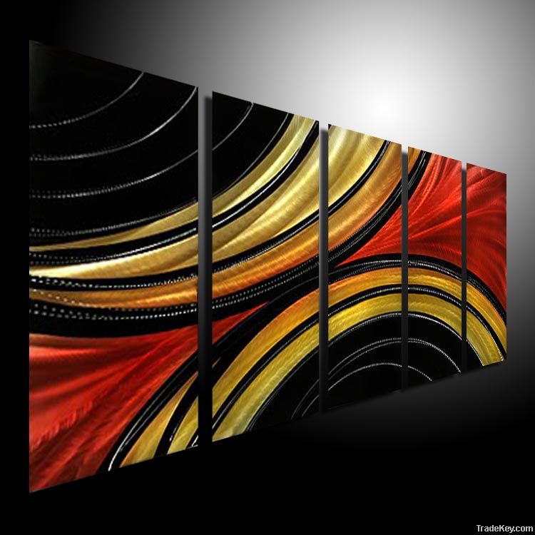 metal painting art original art oil painting home Decor