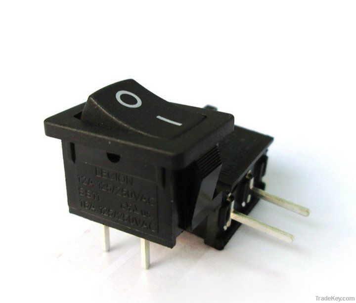 PC/UPS Power On-off Rocker Switch, 12A, 250V AC/16A 125V AC