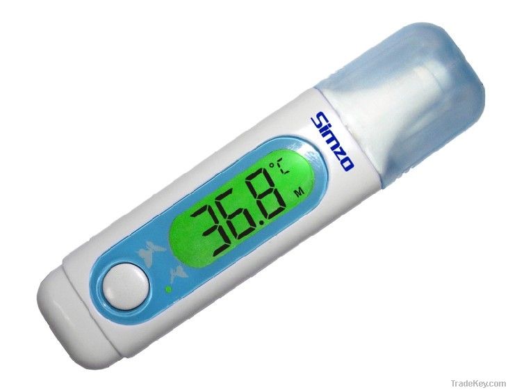 Clinical infrared ear thermometer with diagnostic LED