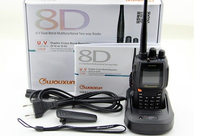 New arrival VHF&amp; UHF Dual Band Radio Wouxun KG-UV8D Walkie Talkie