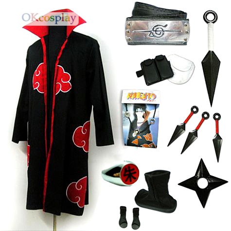 Naruto - Uchiha Itachi Cosplay Costume Whole Set