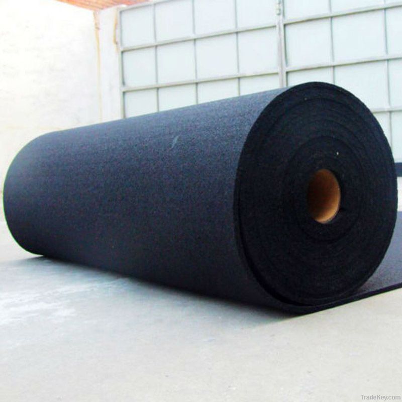 underlayment for Tennis Court, SBR Rubber Roll, black rubber underla