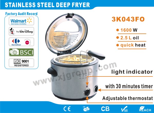Stainless Steel Deep Fryer    XJ-3K043 F0