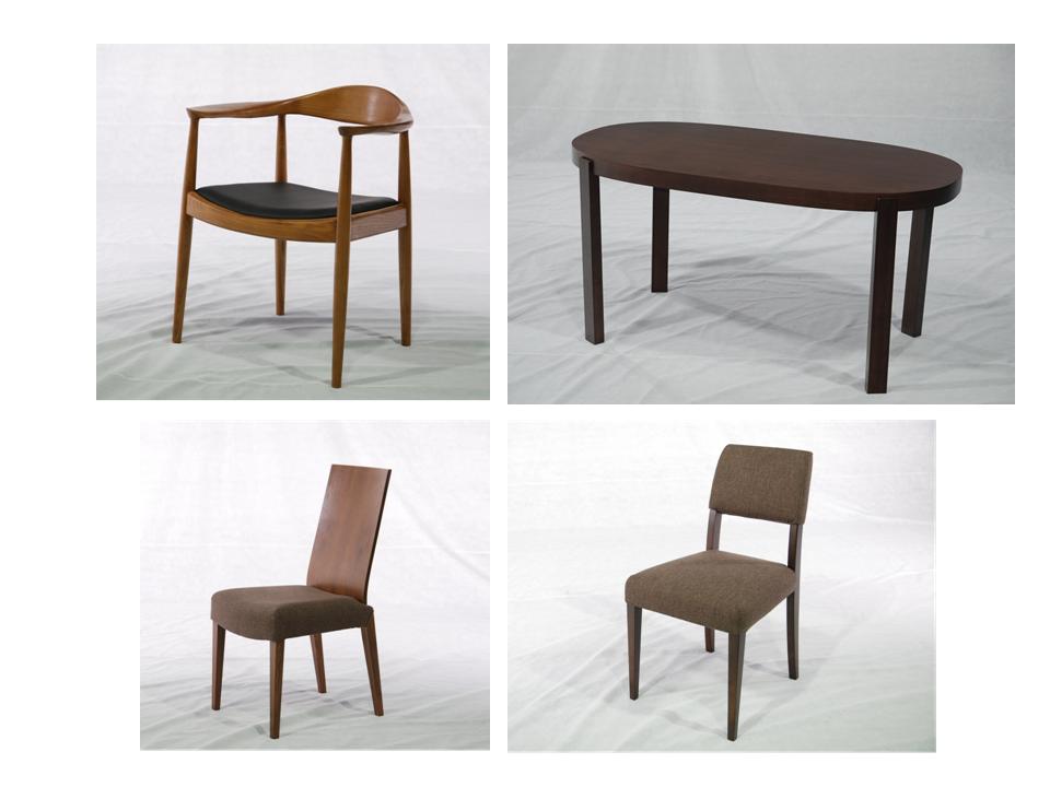 dining chairs and tables