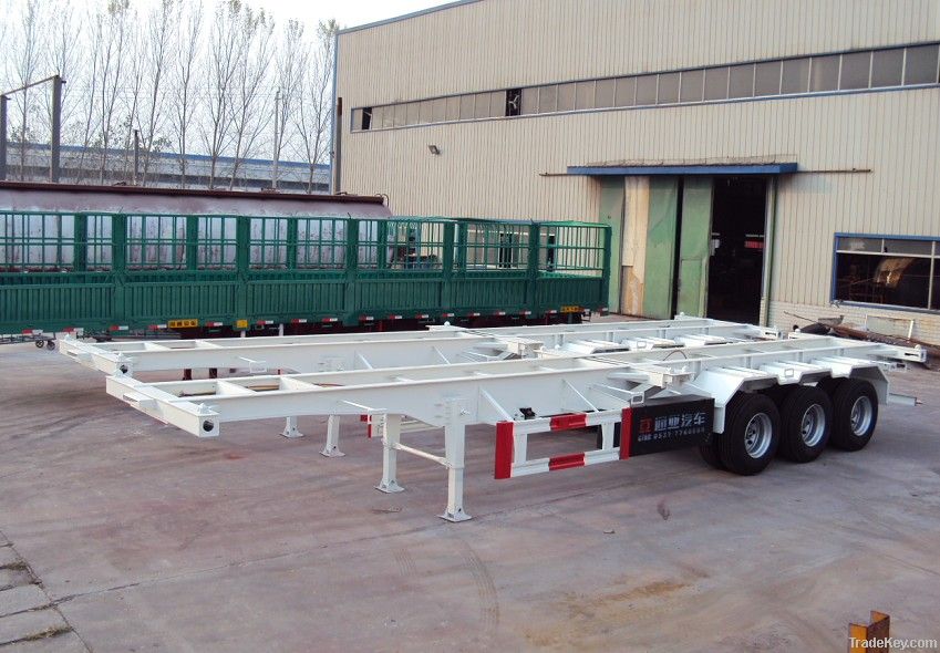 3 axles Skeletal Trailer