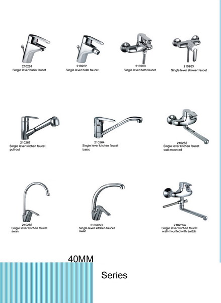 Single lever faucets