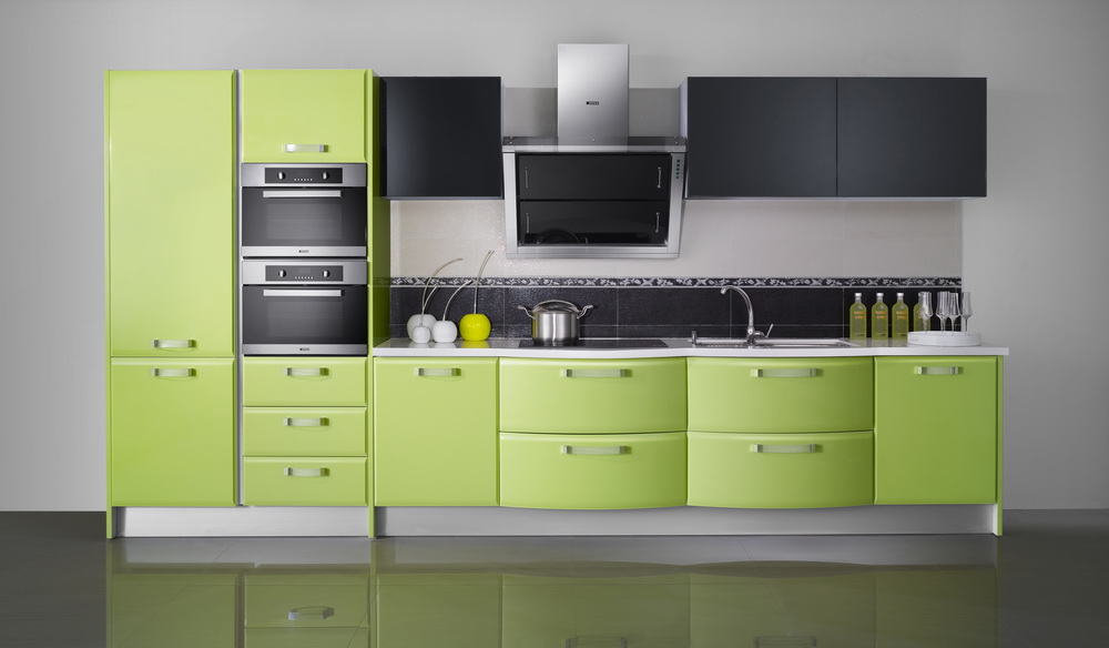 Lime Kitchen Cabinet (OP11-X158)