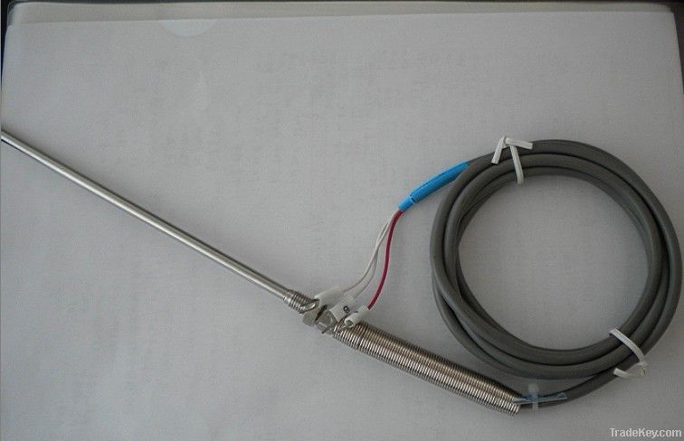 Spring-loaded RTD probe