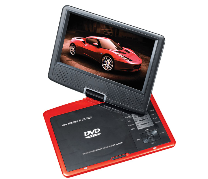 7'' Portable DVD Player with Games/TV/SD/USB