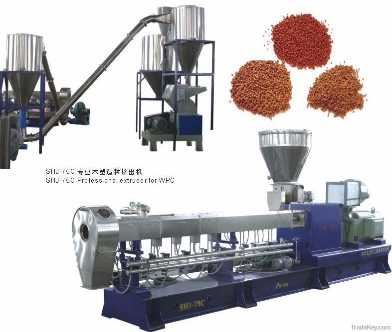 SHJ-75C co-rotating double screw extruder